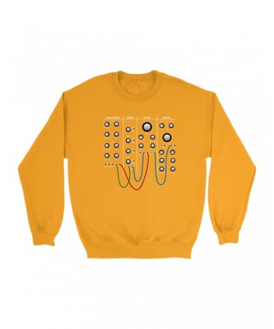 Music Life Colorful Sweatshirt | Modular Synth Chest Panel Sweatshirt $69.22 Sweatshirts