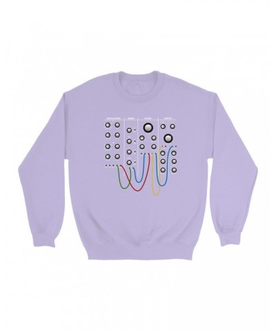 Music Life Colorful Sweatshirt | Modular Synth Chest Panel Sweatshirt $69.22 Sweatshirts